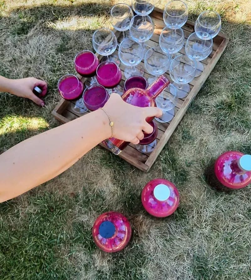 Service de jus de betterave frais